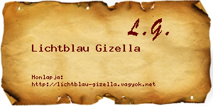 Lichtblau Gizella névjegykártya